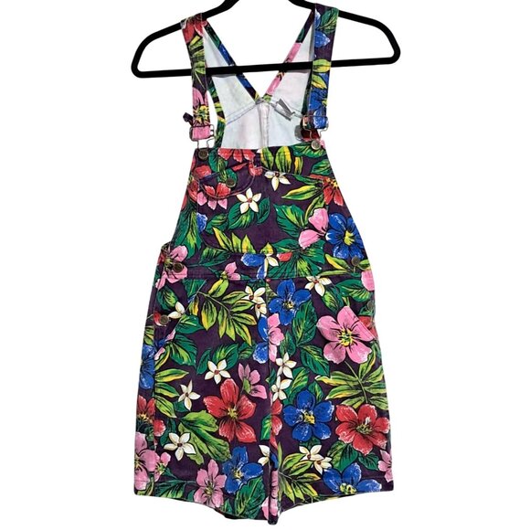 Gidget Pants - Vintage 90s Gidget Gitano Romper Womens XS USA Made Floral Denim